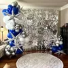 Party Decoration 18pcs Glitter Sequins Background Wall Panel Gold Square Transparent Snap Wedding Birthday Year