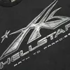 Hellstar été nouveau haut à manches courtes pour femmes décontracté ample coton T-shirt hip-hop taille surdimensionnée 240305