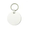 Keychains 10pcs Round Blank MDF Thermal Transfer Board Sublimation Printing Keyring Keychain For Heat Press Machine Gift Creative LYY9127