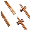 Bamboo Wood Tableware Household Hotels Bamboo Japanese Pointed Chopsticks Carbonized Chopsticks Wholesale