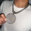Micro Pave Diamond Hip Hop Pendant Two Tone Color Gold och Silver VVS Custom Mens Iced Out Jewelry