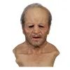 Başka bir me-me-yaşlı Cadılar Bayramı Tatil Komik Maskeleri Supersoft Yaşlı Adam Yetişkin Maskesi Süper Yumuşak Büyükbaba Silikon Headg2781
