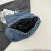 Torby wieczorowe projektant luksusowy dżinsowy tkanina na ramiona torba na crossbody dla kobiet 2024 Wysokiej jakości damskie torebki żeńska posłańca