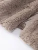 Fur Fashion Fake Fur Ladies Short Coat Long Sleeve Turndown Collar Thickening Female Outwear 2023 Winter Furry Luxury Lady Top
