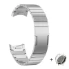 Cinturino in metallo originale No Gpas con copertura completa per Huawei Gt4 46mm Cinturino in acciaio inossidabile grigio argento pistola per Huawei Gt4 46mm Cinturino di lusso