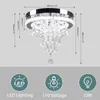 Plafonniers LED moderne lustre en cristal petit luminaire encastré pour couloir entrée hall chambre