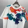 T-Shirts Men Designer White T Shirt Casual Fashion Loose Short T-shirt Men Women Street Clothes Q57