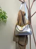 2024 Womens Handbag Velvet Shoulder Bags Fashion Handbag Leather Underarm Bags Metal Accessories Logo Shield Metal Buckle Calf Leather Minimalist and versatile