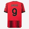 3XL 4XL 23 24 PULISIC GIROUD AC m MILANS Camisas de futebol R.LEAO THEO IBRAHIMOVIC TONALI Camisa de futebol ROMAGNOLI RAFA LEAO S.CASTILLEJO REIJNDERS Home Away Men Kit Kids