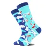 Chaussettes de femmes 2024 Vente de la personnalité d'asymétrie mignonne de haute qualité Fashion Femme Stockages Cartoon Animal Plant Sock