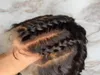 Perruques de cheveux humains avant de dentelle complète pour les femmes brésiliennes Remy droites 1 2 4 noeuds blanchis pré-plumés sans colle 3585030