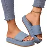 sandales d'été femmes sandales de créateurs pantoufles gucss marque de créateur sandales en jean en toile tongs pantoufles diapositives sandales pour femmes chaussures mules grande taille
