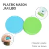 Jewelry Pouches 16 Pack Colored Plastic Jar Lids -8 Wide Mouth & 8 Regular Ball Anti-Slip Food Storage Caps