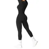 Yoga Jumpsuits Dames Trainingspak Yoga Set Workout Lange Mouw Rits Sportkleding Gym Set Trainingskleding voor Dames 240305