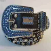 Riemen Designer Riemen Heren designer riem Dames Glanzende riem op Blauw wit veelkleurige bling Strass Als Geschenk 240305