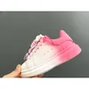 Nouvelles chaussures pour enfants Nouveaux créateurs chaussures décontractées gamins en cuir de veau lisse grand lacets plats plate-forme en caoutchouc semelles baskets blanc rose rose rond