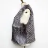 Pelliccia di Vendita Calda Delle Donne Naturale Vera Pelliccia di Volpe Gilet 100% Genuino Argento Pelliccia di Volpe Gilet Cappotto Autunno Inverno Della Signora Caldo Moda giacca casual