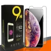 Displayschutzfolie für iPhone 15 14 13 12 11 Pro Max XS XR gehärtetes Glas für 7 8 Plus LG Stylo 6 Film 0,33 mm für Samsung Huawei Oppo Vivo Infinix Moto TECNO mit Papierbox