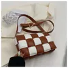 Designer-Tasche, Umhängetasche, gewebte Tasche, Damen-Einkaufstasche, Kameratasche, Handtasche, Umhängetasche, Umhängetasche, Luxus-Handtasche, Strick-Patchwork, Mikrofaser, gewebte Tasche