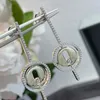 Oorbellen oorbel terug ontwerper voor vrouw Verguld 18K Vintage T0P kwaliteit 925 zilver Europese maat 925 zilveren sieraden met doos 010