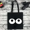 Bolsas de compras Organizador de compras para mujer Patrón de pecho Bolsa de asas Hombro Gran capacidad Salvaje Reutilizable Eco Canvas Bolso de comestibles