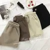 Pantaloncini da donna Donna Autunno e inverno Pantaloni corti larghi a vita alta Ropa Mujer