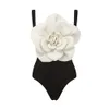2024 3D Flower Bikini zestaw z osłony stroju kąpielowego Kobiety Seksowne kwiatowe stroje kąpielowe Monokini Desire Bodysuit Swit
