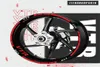 Защитные наклейки на внутреннюю кольцевую полосу мотоцикла, светоотражающие логотипы и наклейки на колеса, предупреждающая лента для ночной безопасности для Honda VTR vtr6234782