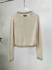 Designer Nanyou Gaohuo Miujia 24 Tidig vår Ny liten doftande kappa Heavy Industry Sequins Fashion Highclate Delicate Knitwear 5JGW