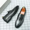 Sapatos casuais marca italiana clássico marrom mocassins masculinos solas resistentes ao deslocamento trabalho banquete vestido entrega gratuita