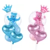 Ny baby shower rosa/blå pojke flicka babyshower folie Det är en pojke tjej evenemangsfest gåvor 1: a födelsedag ballonger globos