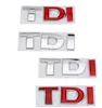 Distintivi e stemmi TDI per VW Golf JETTA PASSAT MK4 MK5 MK6 TDI Logo Turbo iniezione diretta adesivo riflettente per auto 3D decalcomania in metallo