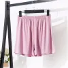 Shorts Modal Schlaf Shorts Hosen Frauen Lose Elastische Taille Hause Schlaf Shorts Nachtwäsche Unten Frauen Frühling Sommer Dünne Pyjamas Kleidung