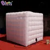 wholesale 5x5x3mH (16.5x16.5x10ft) cabine de photo gonflable de tente de salon commercial de vente avec des lumières jouets kiosque photographique d'inflation de sport pour la décoration d'événement de fête