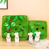 2024 Wholesale creative pull radish children's enlightenment puzzle plush toys children's games playmate holiday gifts