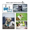 Médaille miroir Anti-perte personnalisée pour chien, avec gravure de nom et d'adresse, étiquettes de collier pour chiens, chiots et chats, accessoires