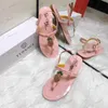 Sandals Ladies flat shoes popular hardware buckle womens slippers fashionable summer sandals T240305