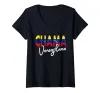 T-shirts 100% bomullskonstnärlig design chama venezolana flanell flagga venezuela tshirt kvinnor avslappnad bekväm tee sommar tshirts