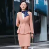 Suits 2023 Koreli Bahar Resmi Bayanlar Pembe Pantolon Blazer Kadın İş Takımları İş Takımı Giyim Ofis Üniforması 4xl Boyut