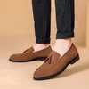 Mocassin Shoes Men klär 429 loafers ko mocka läder kontor affär bröllop parti män