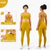 Women's Tracksuits Seamless yoga set womens fitness and sportswear sports wear gym clothing exercise wear two-piece set high waisted leg crop top J240305