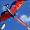 140x120cm 3D Dragon Kite Large Size Animal Kites Flying Outdoor Fun Toy For Adults Children With 100M Kite Line board 240223