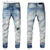 Herenjeans Designer Heren Denim Borduurbroek Mode Gaten Broek Amerikaanse maat 28-40 Hip Hop Distressed Ritsbroek voor heren 2024 Topverkoop 240305