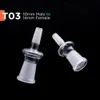 Shisha Glassadapter Drop Down Water Pipes Adapter männliche Frau 10 mm 14mm 18mm