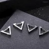 Boucles d'oreilles à clous en acier inoxydable pour hommes et femmes, 4 à 9 paires, plusieurs Styles, ensemble noir, mode, Piercing, Punk, Hip Hop, bijoux d'oreille