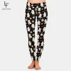 Leggings LETSFIND Alta elasticità Donna Moda Halloween Fantasmi divertenti e testo Boo Stampa Leggings Leggings morbidi da allenamento a vita alta