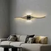 Lampa ścienna Minimalistyczne lampy ścienne z sypialnią Dekor do sofy tło wnętrz