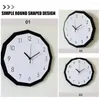 Wall Clocks Silent Clock Decor Mute Decorative For Living Room Decoration Hanging Acrylic Convenient