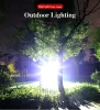 4 diody LED Super jasne latarki do ładowania na zewnątrz Wodoodporne LED LED Długie reflektor Bateria Bateria Wyświetlacz Cob Light ZZ