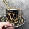 Tazze Piattini Caffè in porcellana di lusso ed elegante set di tazze da tè Bevande Tazza da latte Articoli da cucina Regalo con scatola